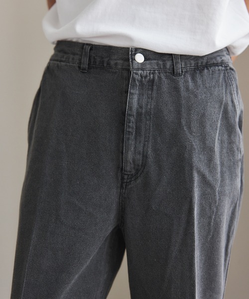 MILITARY（ミリタリー）の「【SETUP7】Pressed Washed Denim Trousers KKP　/　プレスドウォッシュデニムトラウザー（デニムパンツ・メンズ・ブラック系1/ネイビー系1/ブラック系その他2/ネイビー系2・M/L）」の10枚目の写真