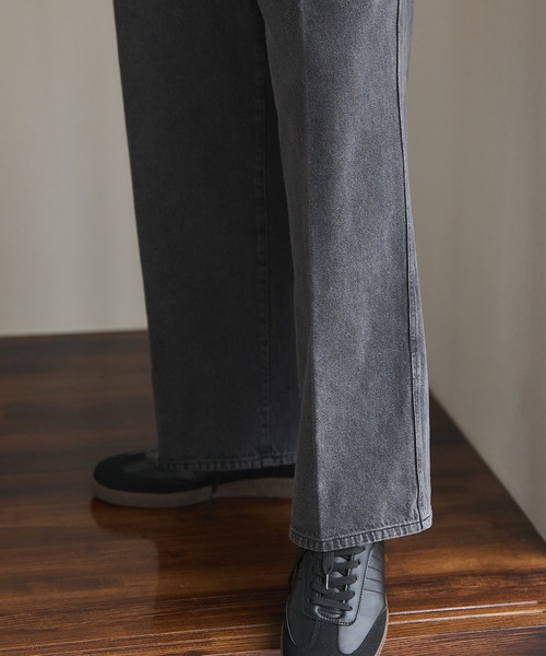 MILITARY（ミリタリー）の「【SETUP7】Pressed Washed Denim Trousers KKP　/　プレスドウォッシュデニムトラウザー（デニムパンツ・メンズ・ブラック系1/ネイビー系1/ブラック系その他2/ネイビー系2・M/L）」の12枚目の写真