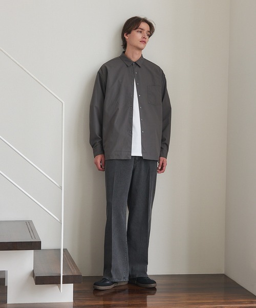MILITARY（ミリタリー）の「【SETUP7】Pressed Washed Denim Trousers KKP　/　プレスドウォッシュデニムトラウザー（デニムパンツ・メンズ・ブラック系1/ネイビー系1/ブラック系その他2/ネイビー系2・M/L）」の6枚目の写真