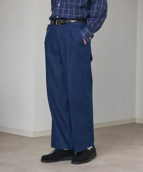 MILITARY（ミリタリー）の「【SETUP7】Pressed Washed Denim Trousers KKP　/　プレスドウォッシュデニムトラウザー（デニムパンツ・メンズ・ブラック系1/ネイビー系1/ブラック系その他2/ネイビー系2・M/L）」の21枚目の写真