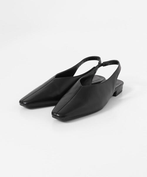 URBAN RESEARCH Sonny Label（アーバンリサーチサニーレーベル）の「バックストラップスクエアパンプス（パンプス・レディース・ブラック/ブラウン系その他/キャメル・LARGE/MEDIUM/SMALL）」の13枚目の写真