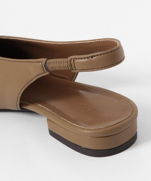 URBAN RESEARCH Sonny Label（アーバンリサーチサニーレーベル）の「バックストラップスクエアパンプス（パンプス・レディース・ブラック/ブラウン系その他/キャメル・LARGE/MEDIUM/SMALL）」の9枚目の写真