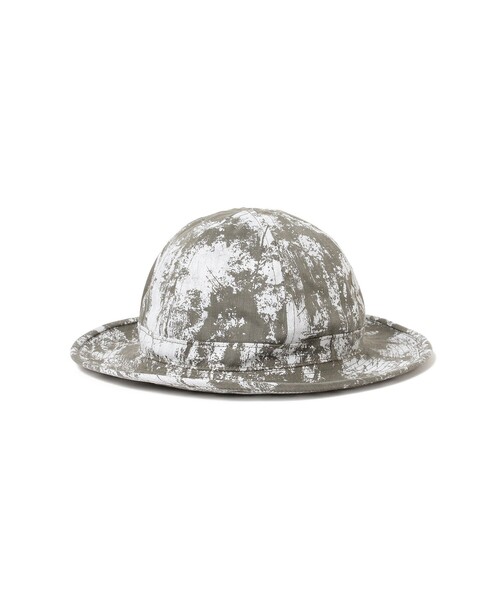 BEAMS PLUS（ビームスプラス）の「MIL Hat Herringbone on Paint Print（ハット・メンズ・オリーブ/グレー/ブルー・ONE SIZE）」の2枚目の写真