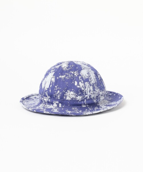 BEAMS PLUS（ビームスプラス）の「MIL Hat Herringbone on Paint Print（ハット・メンズ・オリーブ/グレー/ブルー・ONE SIZE）」の4枚目の写真