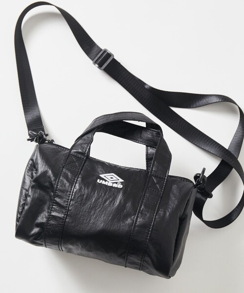 UMBRO(アンブロ)の「UMBRO/アンブロ 【新色追加】SP Coating Nylon Mini Boston Bag/別注 コーティングナイロン ミニボストンバッグ(ショルダーバッグ・メンズ・チャコールグレー/バーガンディー/ブラック/ホワイト/ベージュ・ONE SIZE)」の9枚目の写真
