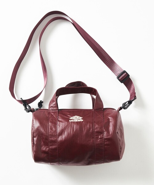 UMBRO(アンブロ)の「UMBRO/アンブロ 【新色追加】SP Coating Nylon Mini Boston Bag/別注 コーティングナイロン ミニボストンバッグ(ショルダーバッグ・メンズ・チャコールグレー/バーガンディー/ブラック/ホワイト/ベージュ・ONE SIZE)」の18枚目の写真