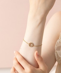 リボンモチーフ ゴールドメッキ ブレスレット lux-brn1174-009.jpg