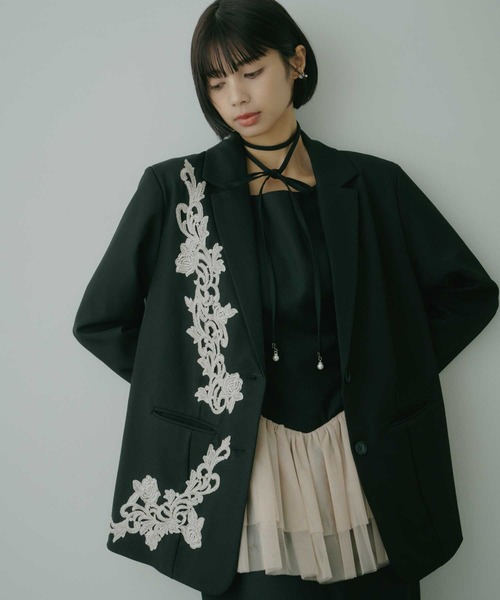 VIOLETTA（ヴィオレッタ）の「チョーカー付きチュールスリーブドレス