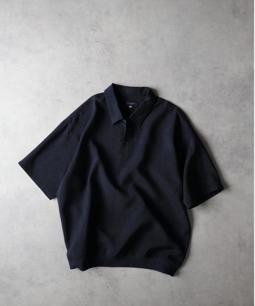 BACK NUMBER（バックナンバー）の「【BACK NUMBER】リネンライクポロ襟プルオーバーシャツ（セットアップ対応）（ポロシャツ・メンズ・ネイビー/ブラウン/ダークグレー・L/XL/M）」の13枚目の写真