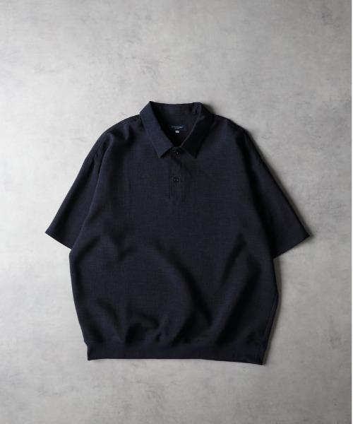 BACK NUMBER（バックナンバー）の「【BACK NUMBER】リネンライクポロ襟プルオーバーシャツ（セットアップ対応）（ポロシャツ・メンズ・ネイビー/ブラウン/ダークグレー・L/XL/M）」の14枚目の写真