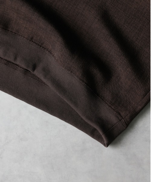 BACK NUMBER（バックナンバー）の「【BACK NUMBER】リネンライクポロ襟プルオーバーシャツ（セットアップ対応）（ポロシャツ・メンズ・ネイビー/ブラウン/ダークグレー・L/XL/M）」の21枚目の写真