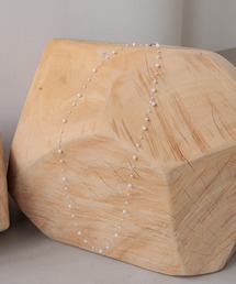 Andemiu | ステンレスパールチェーンロングネックレス584184(ネックレス)