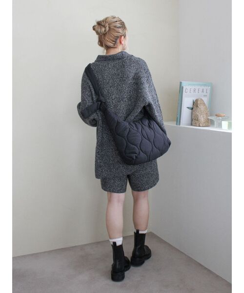 Ungrid（アングリッド）の「カラーネップニットカーディガン（カーディガン/ボレロ・レディース・ブラウン/チャコールグレー・FREE）」の13枚目の写真