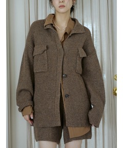 セール】ウールワッフルオーバーシャツ（シャツ/ブラウス）｜40ct＆525