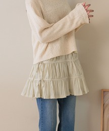 LOWRYS FARM | ナイロンプリーツミニスカート  587909(スカート)