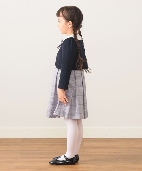 BEAMS mini(ビームスミニ)の「セレモニー ワンピース + ボレロ セット 2026SS(110~130cm)(ワンピース・キッズ・ネイビー/ホワイト系その他5・130/120/110)」の4枚目の写真
