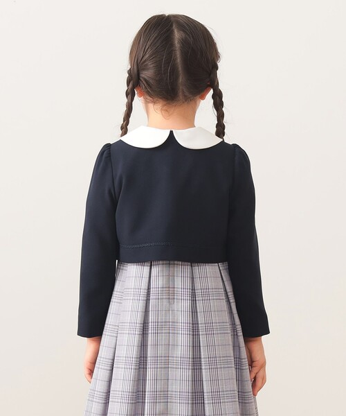 BEAMS mini(ビームスミニ)の「セレモニー ワンピース + ボレロ セット 2026SS(110~130cm)(ワンピース・キッズ・ネイビー/ホワイト系その他5・130/120/110)」の7枚目の写真