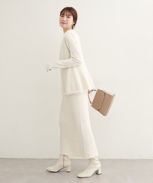 natural couture（ナチュラルクチュール）の「フェザーペプラムベスト+