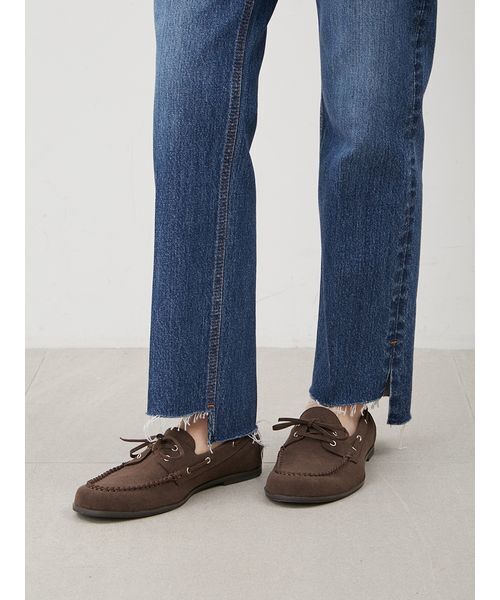 Mila Owen（ミラオーウェン）の「モカシンシューズ（モカシン/デッキシューズ・レディース・ターコイズブルー/キャメル/ダークブラウン/ベージュ・36/37/38）」の21枚目の写真