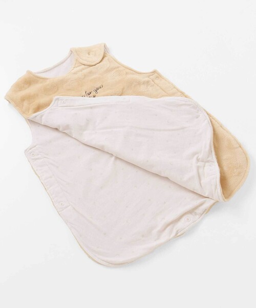 SLAP SLIP BABY（スラップスリップベビー）の「【お揃い】アニマルクマウサギネコ恐竜ポコポコボアスリーパーベビー（ベビーパジャマ/スリーパー・キッズ・オフホワイト/ベージュ・FREE）」の13枚目の写真