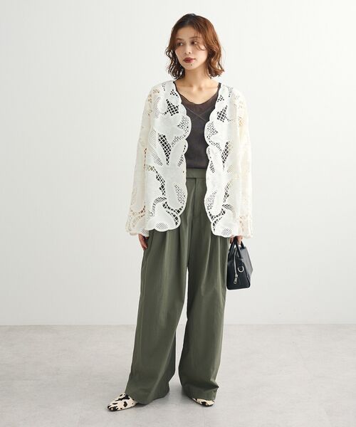 ELENCARE DUE（エレンカーレデュエ）の「・ELENCARE DUE スリータックパンツ（その他パンツ・レディース・ブラウン/カーキ/ブラック・FREE）」の6枚目の写真