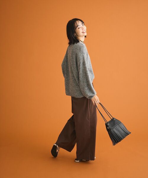 ELENCARE DUE（エレンカーレデュエ）の「・ELENCARE DUE スリータックパンツ（その他パンツ・レディース・ブラウン/カーキ/ブラック・FREE）」の11枚目の写真