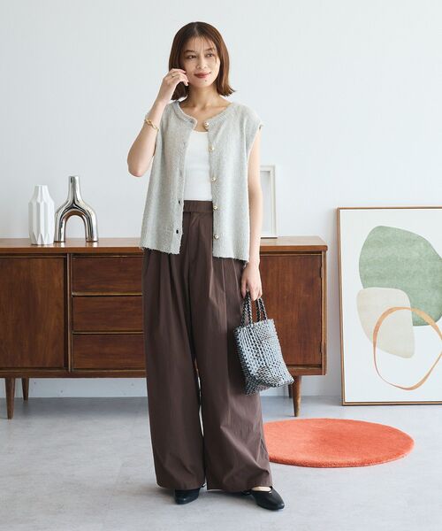 ELENCARE DUE（エレンカーレデュエ）の「・ELENCARE DUE スリータックパンツ（その他パンツ・レディース・ブラウン/カーキ/ブラック・FREE）」の17枚目の写真