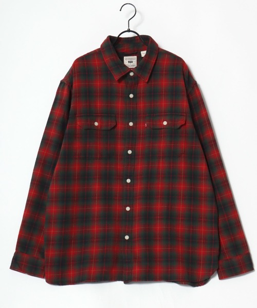 Levi's（リーバイス）の「Levi's/リーバイス JACKSON WORKER CHECK SHIRT/オーバーサイズ チェックシャツ/レギュラーカラーシャツ/レディース メンズ（シャツ/ブラウス・メンズ・ベージュ/レッド/グリーン/ブルー・M/L/XL）」の15枚目の写真