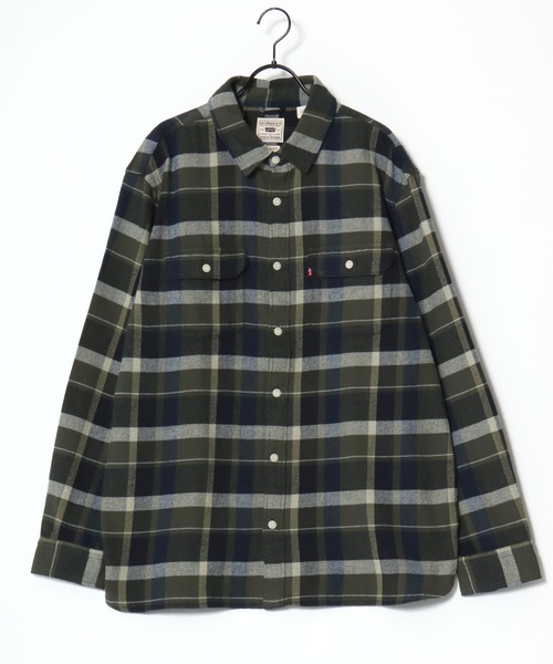 Levi's（リーバイス）の「Levi's/リーバイス JACKSON WORKER CHECK SHIRT/オーバーサイズ チェックシャツ/レギュラーカラーシャツ/レディース メンズ（シャツ/ブラウス・メンズ・ベージュ/レッド/グリーン/ブルー・M/L/XL）」の11枚目の写真