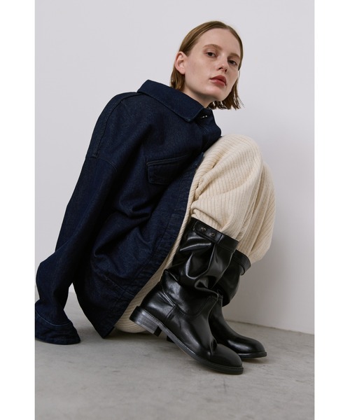 un/neu（アンノイ）の「サイドスナップミドルブーツ / select item（ブーツ・レディース・ブラック・SMALL/LARGE/MEDIUM）」の8枚目の写真