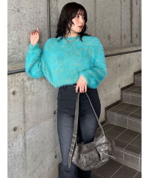 MURUA（ムルーア）の「ダブルポケットショルダーバッグ（ショルダーバッグ・レディース・キャメル/グレー・FREE）」の19枚目の写真