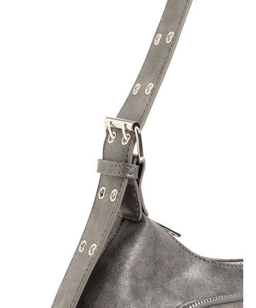 MURUA（ムルーア）の「ダブルポケットショルダーバッグ（ショルダーバッグ・レディース・キャメル/グレー・FREE）」の11枚目の写真