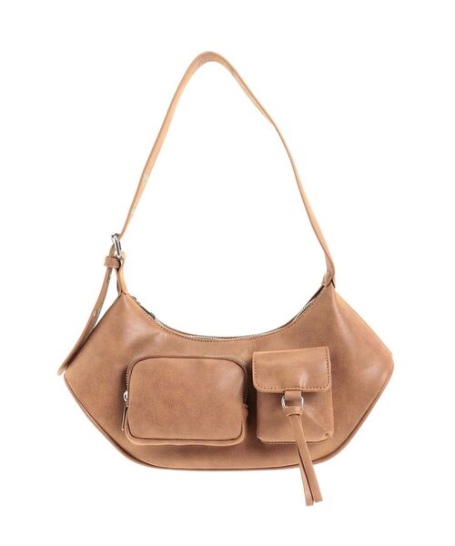 MURUA（ムルーア）の「ダブルポケットショルダーバッグ（ショルダーバッグ・レディース・キャメル/グレー・FREE）」の18枚目の写真