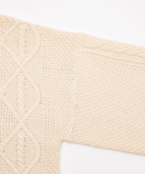 short cable knit/ショートケーブルニット（ニット/セーター）｜OLUN