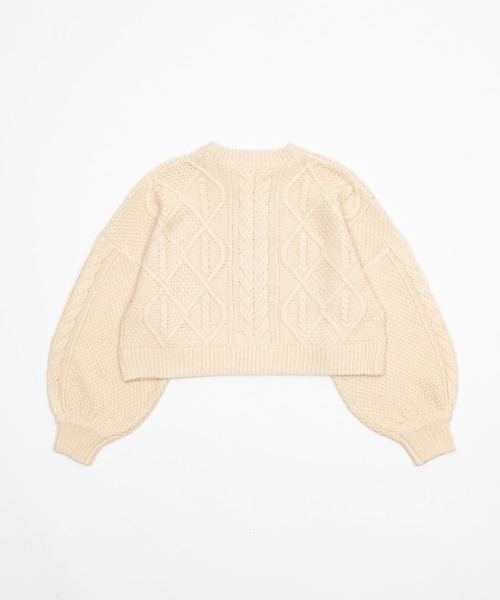 short cable knit/ショートケーブルニット（ニット/セーター）｜OLUN