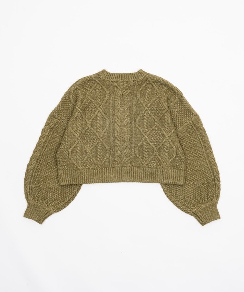 short cable knit/ショートケーブルニット（ニット/セーター）｜OLUN