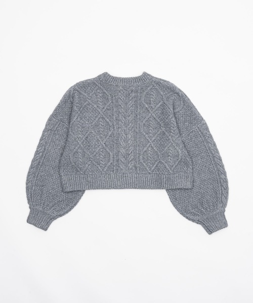 short cable knit/ショートケーブルニット（ニット/セーター）｜OLUN