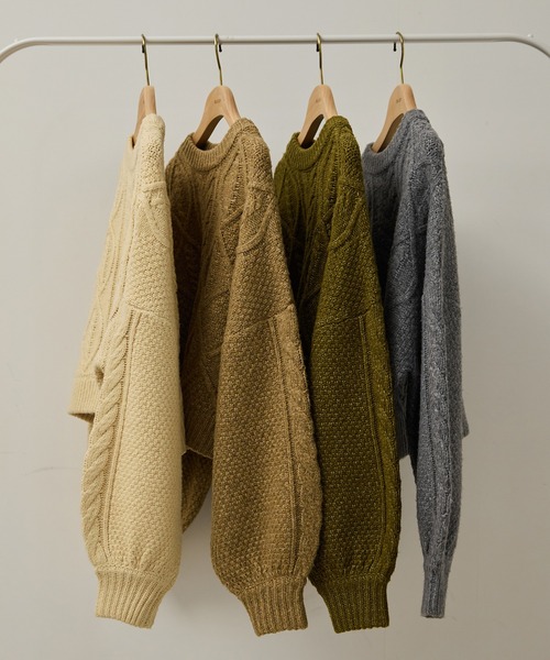 short cable knit/ショートケーブルニット（ニット/セーター）｜OLUN