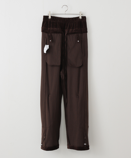 セール】【OPEN YY / オープンワイワイ】ROLLED WAIST VELOUR CARGO