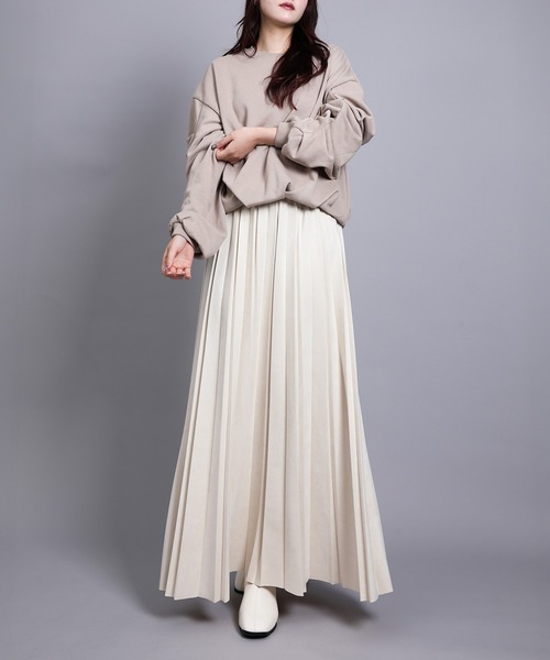 aimoha(アイモハ)の「カットスエードプリーツスカート(スカート・レディース・ブラウン/グレー/アイボリー/ブラック・FREE)」の22枚目の写真