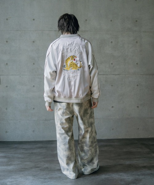RATTLE TRAP(ラトルトラップ)の「リバーシブルスカジャン(ブルゾン・メンズ・ブラック/オフホワイト・M/L)」の6枚目の写真