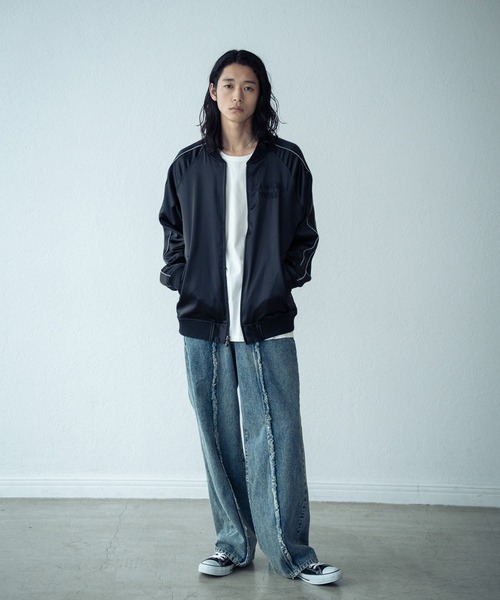 RATTLE TRAP(ラトルトラップ)の「リバーシブルスカジャン(ブルゾン・メンズ・ブラック/オフホワイト・M/L)」の18枚目の写真