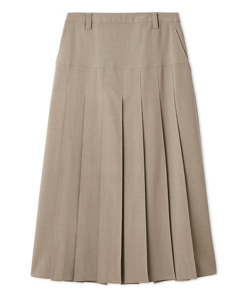 Mila Owen（ミラオーウェン）の「ウエストヨークプリーツスカート（スカート・レディース・グレー/ベージュ/マスタード・0/1）」の2枚目の写真
