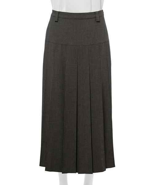 Mila Owen（ミラオーウェン）の「ウエストヨークプリーツスカート（スカート・レディース・グレー/ベージュ/マスタード・0/1）」の6枚目の写真
