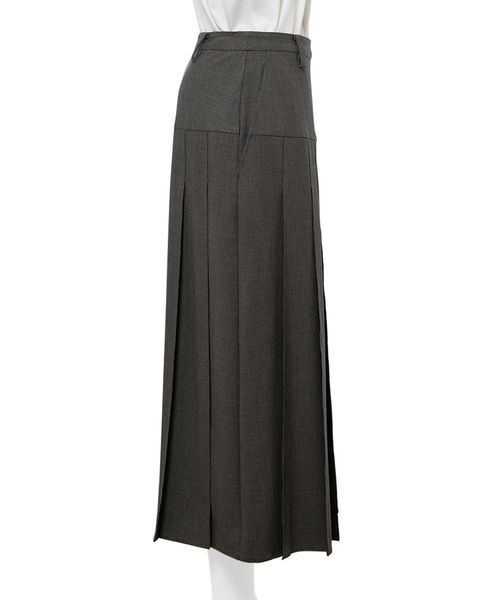 Mila Owen（ミラオーウェン）の「ウエストヨークプリーツスカート（スカート・レディース・グレー/ベージュ/マスタード・0/1）」の7枚目の写真