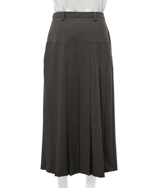 Mila Owen（ミラオーウェン）の「ウエストヨークプリーツスカート（スカート・レディース・グレー/ベージュ/マスタード・0/1）」の8枚目の写真