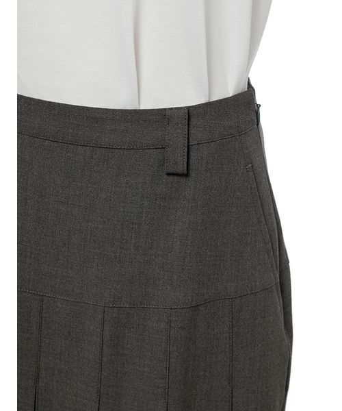 Mila Owen（ミラオーウェン）の「ウエストヨークプリーツスカート（スカート・レディース・グレー/ベージュ/マスタード・0/1）」の10枚目の写真