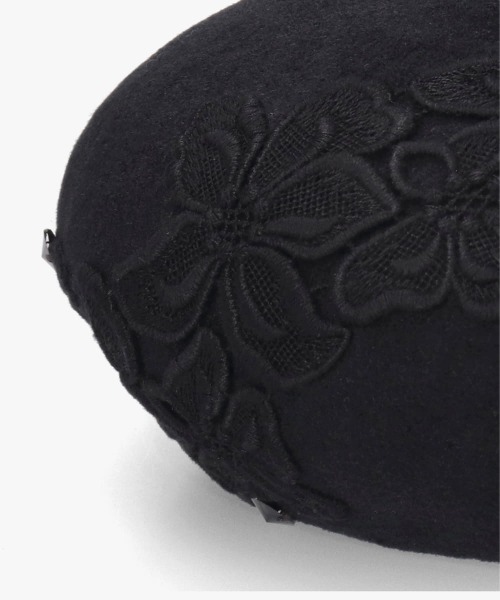Athena New York(アシーナニューヨーク)の「Athena New York AmandaBeret Butterfly / アシーナニューヨーク(ハンチング/ベレー帽・レディース・ブラック・57cm)」の8枚目の写真