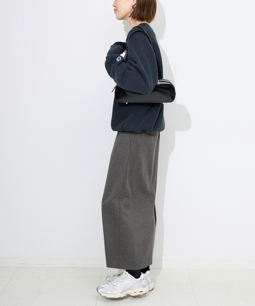 セール】《吸湿発熱/3サイズ展開》ウールミックスイージースカート