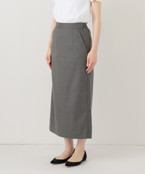 吸湿発熱/3サイズ展開》ウールミックスイージースカート（スカート
